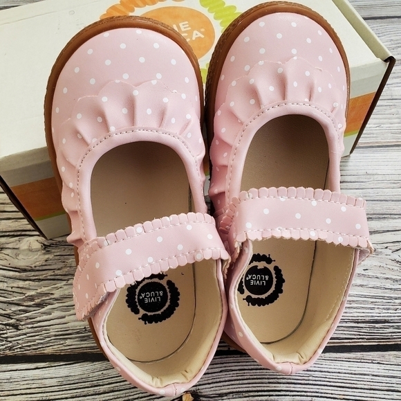 Livie and Luca Ruche Shoes Sandals Polka Dot NIB - Picture 6 of 8